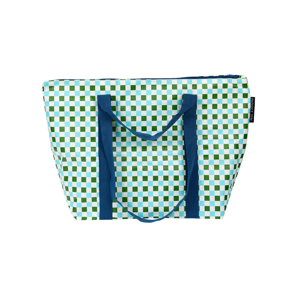 Going gingham large utility tote best sale