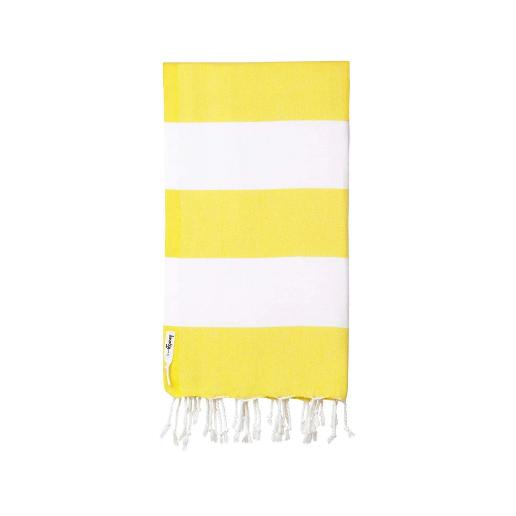 Turkish Beach Towel - Yellow Stripe - Project Ten